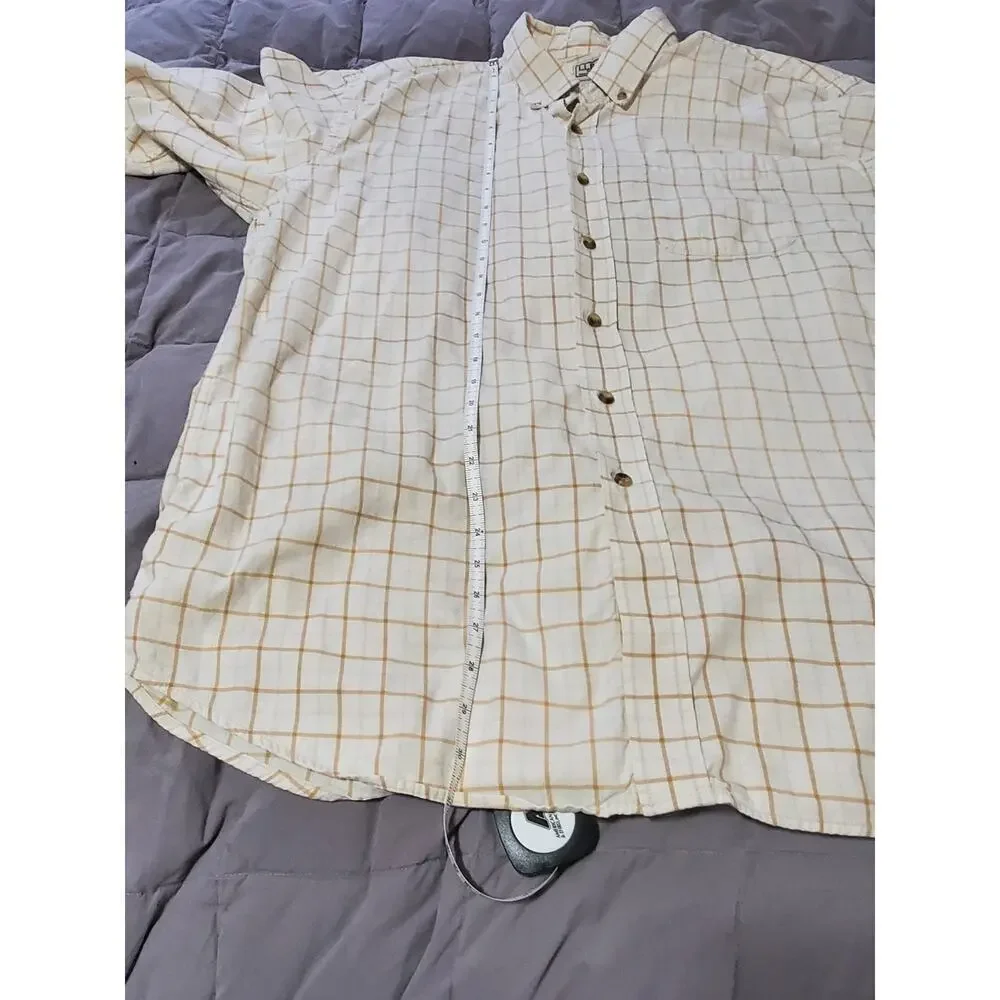 L.L.Bean Men’s XL Regular Button-Down Shirt 100% Cotton Plaid Long Sleeve Casual - Picture 7 of 12